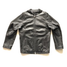 Veste Cuir Adidas Originals Très Rare Firebird Leather Jacket 138815 Noir 2XS