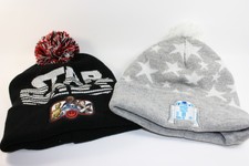 Set of Star Wars Beanies R2-D2, Chewbacca, Luke Skywalker,C-3PO - Pom Bundle Hat