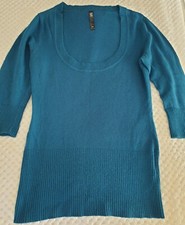 Bay Trading Bleu Sarcelle Confortable Confortable Salon Pull. Taille 10