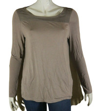? Ddp Taille 38 ?  Superbe tee shirt long manches longues femme taupe T-shirt