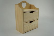 Boîte à bijoux woodem plaine de poitrine avec tiroirs découpage pD8 stockage artisanat art