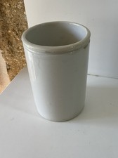 Pot à confiture blanc ancien en faïence Style Creil et Montereau Collection Deco