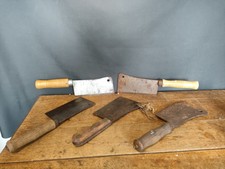 Lot d outils ancien feuille de boucher hachoir cuisine
