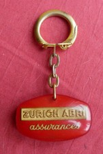 ancien Porte clé Key-ring assurances ZURICH ABRI Old Keychain