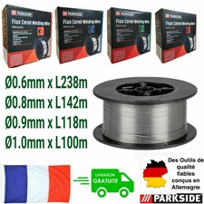 PARKSIDE Fil à Souder Fil Fourré, 1 Bobine au Choix PARKSIDE, 100,118,142,238 M