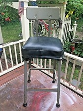 Vintage Industrial Mid Century Steel Shop Chair