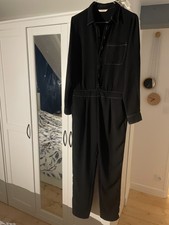 Combinaison Camaieu (chemisier/pantalon), noire/blanc, T.40