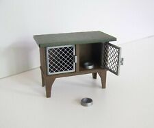 PLAYMOBIL (T1135) FERME - Clapier à Lapins Marron Vert Foncé avec Ecuelles 3751