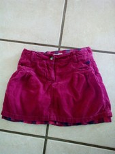 C58 OKAIDI  SUPERBE JUPE VELOURS taille reglable  FILLE T 6 ans TBE