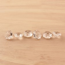 Lot 10 Vintage Crystal Chandelier Prisms for Repair Jewelry Craft 14mm / 9/16"