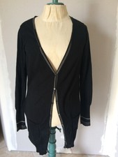 GILET noir bords gris COTELAC - Taille 36/38 - Neuf 