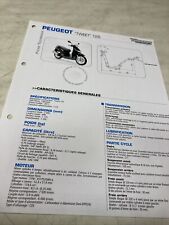 Scooter Peugeot Tweet 125 2011 Fiche technique RMT ETAI