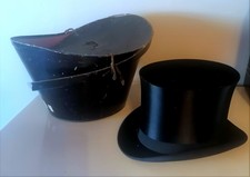 Ancien Chapeau Haut de Forme avec sa boite origine