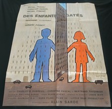 AFFICHE CINEMA ORIGINALE 120/160 DES ENFANTS GATES - TAVERNIER - SAVIGNAC 1977