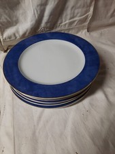 7 ASSIETTES PRESENTATION  BERNARDAUD LIMOGES MODELE NUAGE BLEU