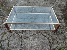 Très belle et rare table basse  Pierre Vandel Paris design années 70'S 