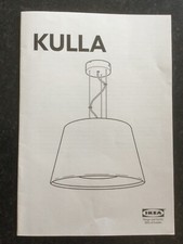 SUSPENSION PLAFONNIER LAMPE IKEA KULLA COULEUR NOIRE TBE