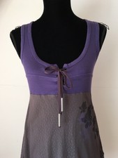 Tunique/ Robe d’Eté, Violet /Taupe, Cop Copine, Modèle Mulan, Taille 3, Bon Etat