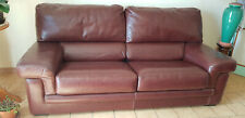Canapé  3places, rouge bordeaux de L 2,06m x l 1,00m x h 0,95 + 2 places  1 m 65