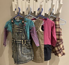 Bundle joblots Filles Robes Dungaree zara h&m Adams bébé 12-18-24 M Long Court