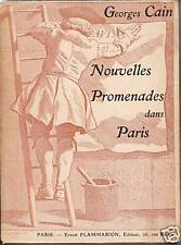 Livre ancien nouvelles promenades dans Paris Georges Cain Flammarion 1908 book