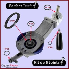 Kit de 5 Joints Perfectdraft Philips  HD3720 HD3620 HD3610 HD3600