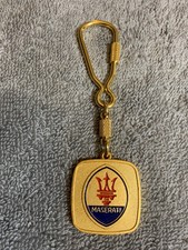 Metal Maserati Emblem Logo Car Keychain Ring Fob Market Model Rat Rod