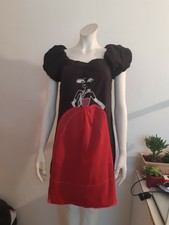 Robe Only taille 40 noire et rose fuschia en très bon état 