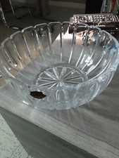 Saladier ou coupe en cristal de Bohême 