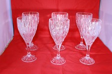 6 verres a vin anciens en cristal