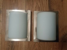 Appliques murales chambre Métal et Verre E27 (Lot De 2)