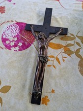 Ancien Christ Bronze 17ème Crucifix Haute Époque