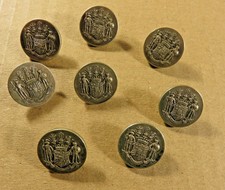 1 BOUTON de LIVREE -ARMOIRIES VON DER OSTEN SACKEN* 18mm"HONOR HONESTAS PATRIA  