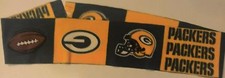 NFL GREEN BAY PACKERS FLEECE SCARF-HANDMADE- 5 1/2" WIDE x 60" LONG-LIGHT WEIGHT