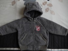 Bébé Garçons belle Fluffy Veste Verte Taille: 1-2 ans/12-24 mois excellent