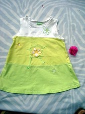 JOLIE ROBE VERT ANIS DE MARQUE MARESE 2 ANS 18 MOIS FILLE TBE 