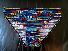 MAILLOT DE BAIN SLIP HOMME TAILLE 3 COULEUR NOIR IMPRIME