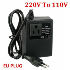 200W AC 220V à 110V Voyage Convertisseur Transformateur Power Adapter EU Plug