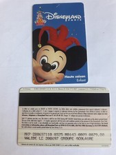 pass Euro Disney Disneyland 5 ans fête des fous MICKEY enfant verso s019703 TTB