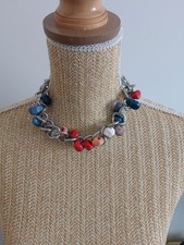 Collier fantaisie effet pierres