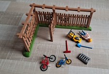 PLAYMOBIL 4280 arriere cour abri velo jardin/jpj27