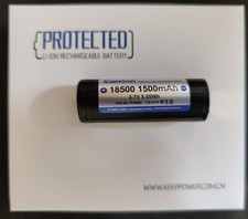 Accu li-ion LICO / ICR 18500 3.7V 1500mAh Keepower protégé