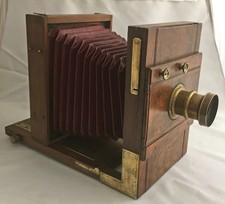 Chambre photo ancienne 13x18 noyer