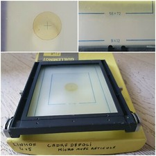 linhof technika 4x5/9x12 cadre viseur verre dépoli micro avec réticule (No3)