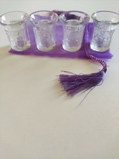 4 PETITS VERRES LALIQUE ANGELOT MODÈLE ENFANTS