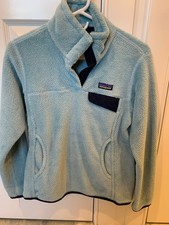  Patagonia Re-Tool Snap-T Fleece Pullover Tubular Blue Sz Small EUC