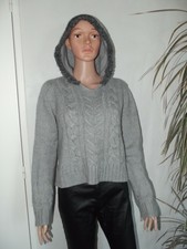 PULL d'hiver à capuche GRIS - taille L - SPOT