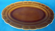 Grand plat creux ovale en céramique Ref 292594255100 *