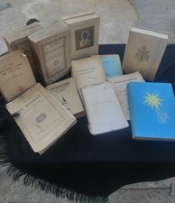 Lot 12 Livres Anciens Religieux /Religion Catholique /Catéchisme + 1 livre philo
