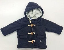 À Doublure Original Bébé Duffle Manteau Veste Petit Bateau Taille 6M 68